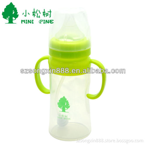 Liquid silicone baby bottle with Customer's logo